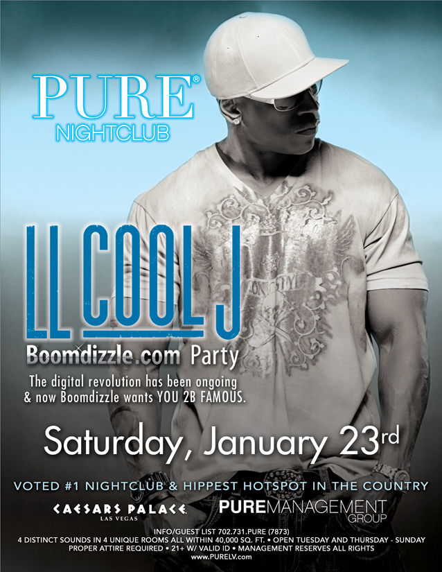 Click here for reservations if you plan on attending the Boomdizzle LL Party at Pure Nightclub in Las Vegas on January 23rd